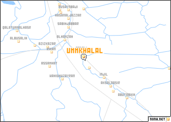 map of Umm Khalāl