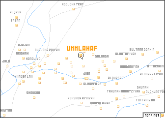 map of Umm Laḩaf