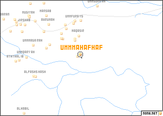 map of Umm Maḩafḩaf