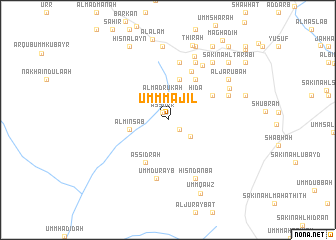 map of Umm Mājil
