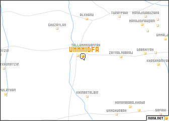 map of Umm Midfa‘