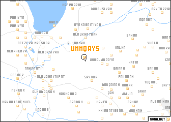 map of Umm Qays