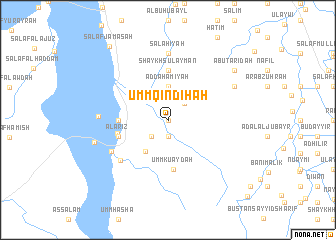 map of Umm Qindīḩah