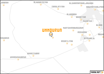 map of Umm Qurūn