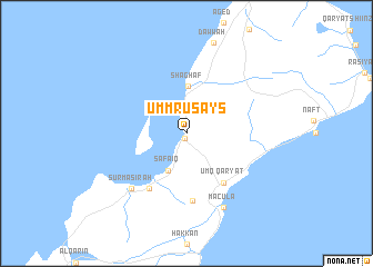 map of UmmRuşayş