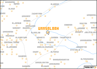 map of Umm Şala‘ah