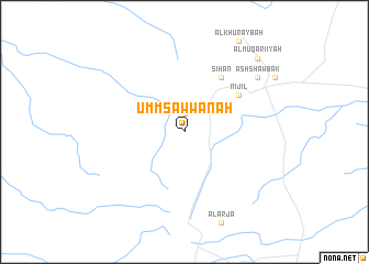 map of Umm Şawwānah