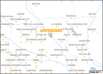 map of Umm Şawwān