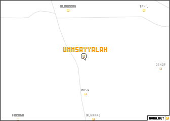 map of Umm Sayyālah