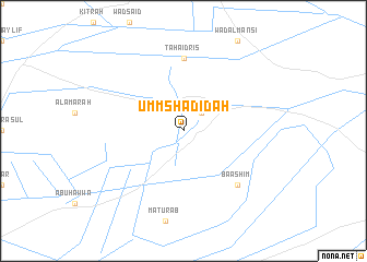 map of Umm Shadīdah