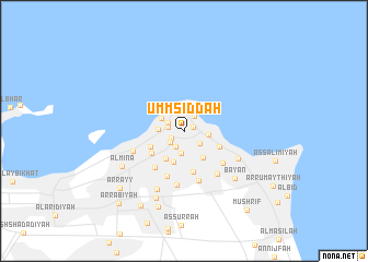 map of Umm Şiddah