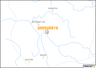 map of Umm Şurayḩ