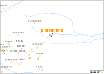 map of Umm Şurrah