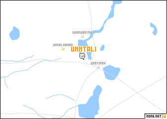 map of Umm Tāli‘