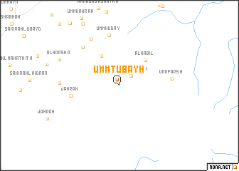 map of Umm Tubayh