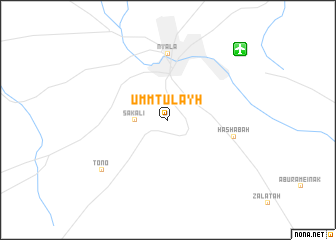 map of Umm Ţulayḩ