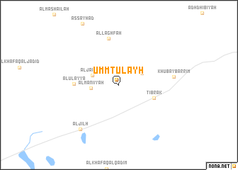 map of Umm Ţulayḩ