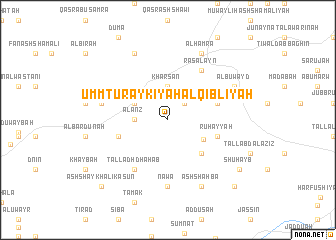 map of Umm Turaykīyah al Qiblīyah