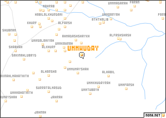 map of Umm Wuḑay‘
