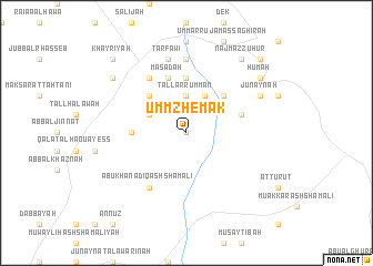 map of Umm Zhémak