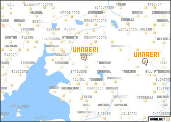 map of Ŭmnae-ri