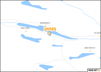 map of Umnäs