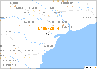 map of Umngazana