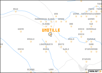 map of Umotille