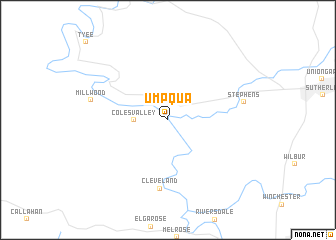 map of Umpqua