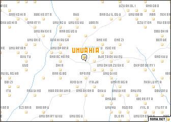 map of Umuahia