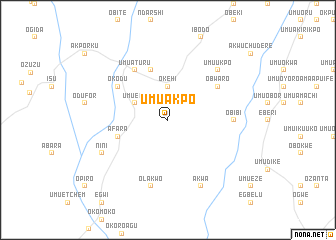 map of Umu Akpo