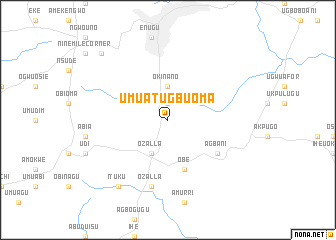 map of Umuatugbuoma