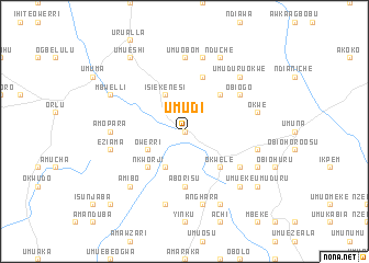 map of Umudi