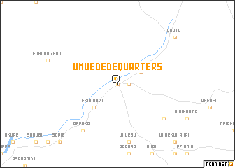 map of Umuedede Quarters