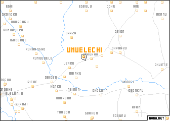 map of Umuelechi