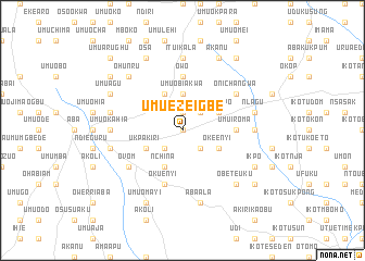 map of Umu Eze Igbe