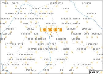 map of Umunakanu