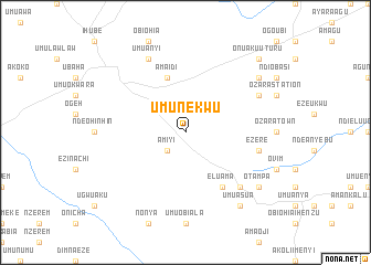 map of Umunekwu