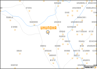 map of Umunoha