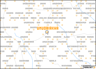 map of Umu Obiakwa