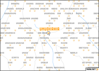 map of Umu Okahia