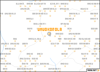 map of Umuokorola