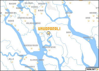 map of Umuoparali