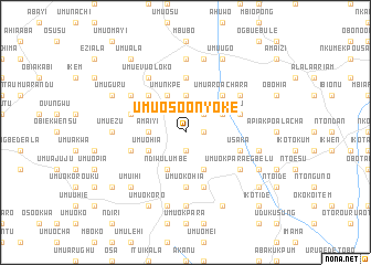 map of Umuoso Onyoke