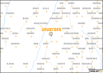 map of Umu Oyoro