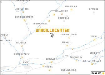 map of Unadilla Center