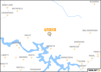 map of Unaka