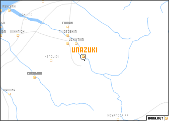 map of Unazuki