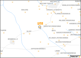 map of Una