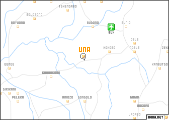 map of Una